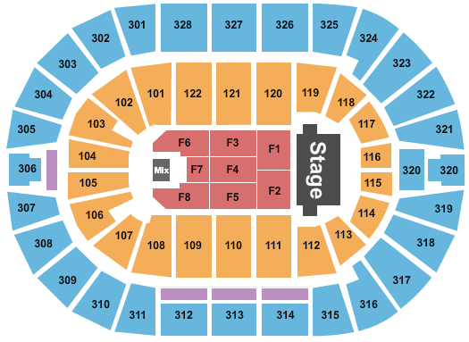 BOK Center Trans-Siberian Orchestra Seating Chart